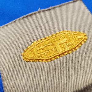 armored officer insignia tan