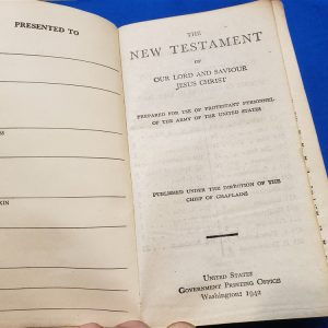 new testament protestant wwii