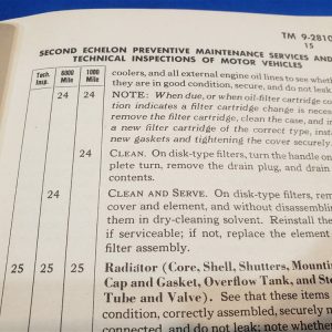 tm9-2810 vehicle inspection 1943