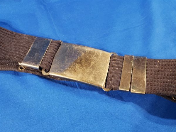 vietnam-era-blue-belt-with-cromed-fittings-for-the-air-force-military-police-in-the-field-or-mp-duty