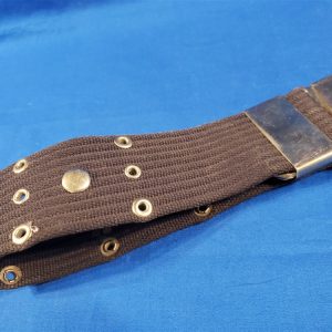 vietnam-era-blue-belt-with-cromed-fittings-for-the-air-force-military-police-in-the-field-or-mp-duty