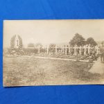 cemetary-of-the-1st-division-in-world-war-in-france-large-statue-and laid-wreath-1918-div