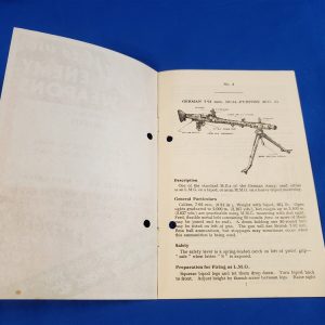 german mg42 manual wwii