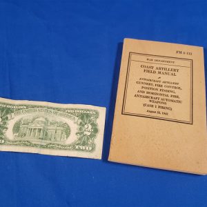 FM4-112 COASTAL ART GUNNERY 1942. This manual is for the anti-aircraft artillery gunnery with fire control and other firing also includes anti-aircraft automatic weapons. Interesting manual from a defensestal-art-gunnery-1942-antiaircraft-weapons-emplacements-field-manual-instructions