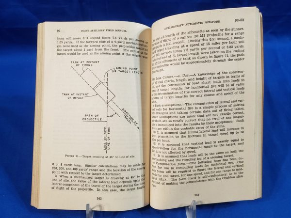 FM4-112 COASTAL ART GUNNERY 1942. This manual is for the anti-aircraft artillery gunnery with fire control and other firing also includes anti-aircraft automatic weapons. Interesting manual from a defensestal-art-gunnery-1942-antiaircraft-weapons-emplacements-field-manual-instructions