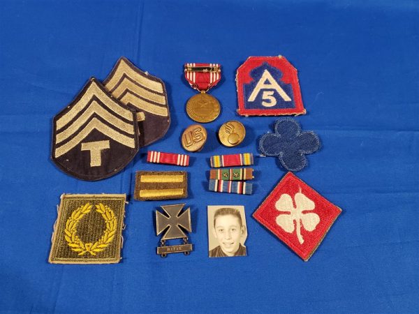 small-frouping-to-private-jones-wwii-88th-division-patches-insignia-medals-that-are-named