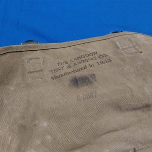 m36-musette-bag-43-1943-officers-wwii-canvas-strap-button-used-stain-nice-condition