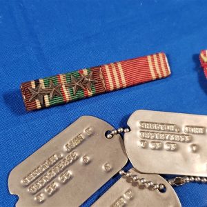 group-shelton-34th-division-korean-war-set-includes-dog-tag-medals-ribbons-duis