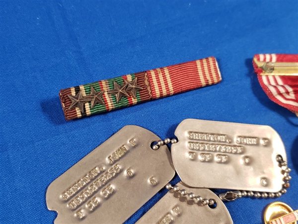 group-shelton-34th-division-korean-war-set-includes-dog-tag-medals-ribbons-duis