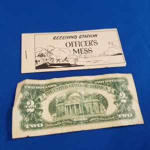 officer mess tickets wwii