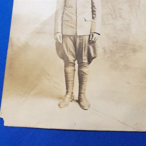 world-war-photo-of-unknown-colored-soldier-in-uniform-with-campaign-hat