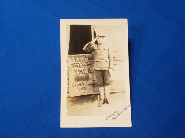 photo-of-sergeant-at-ymca-tent-in-france-world-war-uniform-identified