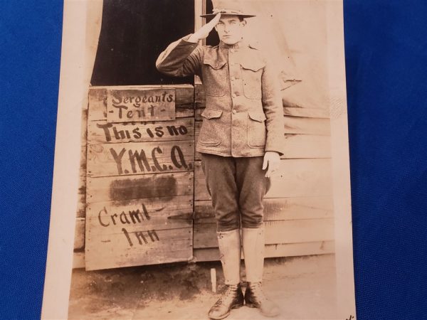 photo-of-sergeant-at-ymca-tent-in-france-world-war-uniform-identified