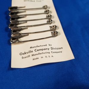 medical safety pins card