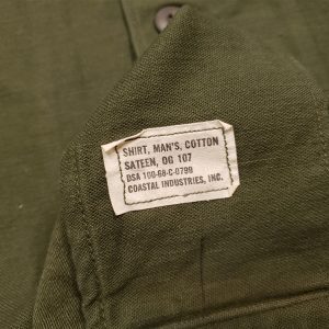 shirt sateen vietnam 1967