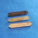 wwi-marksman-set-of-3-qual-qualification-badges-for-the-uniform-these-are-the bar-type-in-gold-silver-and-bronze