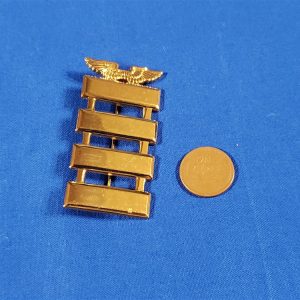 cadet-air-corps-aac-rank-insignia-wwii-world-war-two-maker-marked-gold-bars-wings