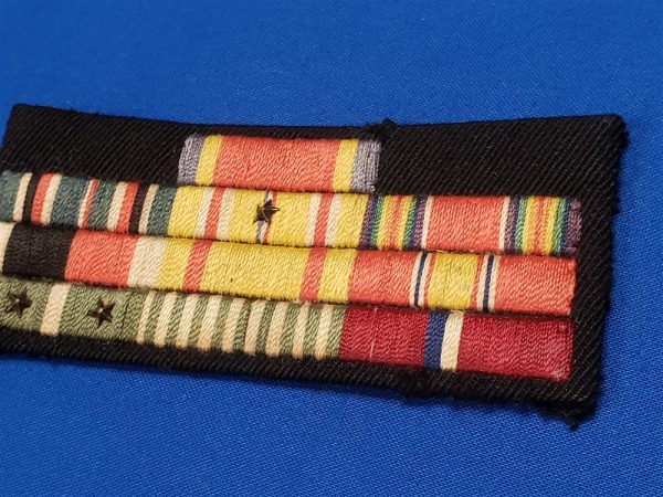 rbn-ribbon-bar-10-place-navy-officers-with-2-battle-stars-korean-war-kw-on- black-felt