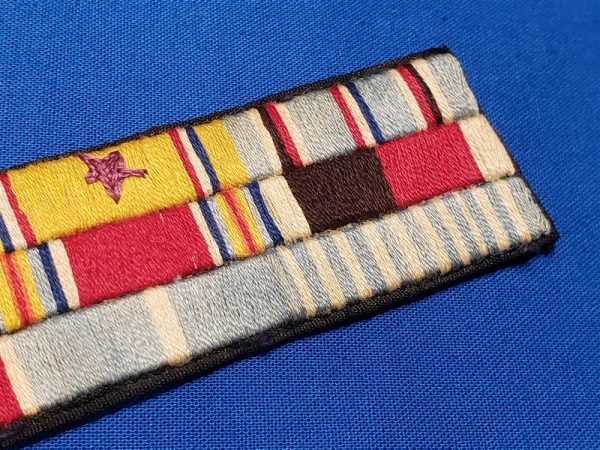 ribbon-bar-9-place wwii-and-korea-5-star-hand-sewn-theater-made-in-korea-rbn-close-up