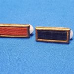 RIBBON SET CITATION RED BLUE THEATER MADE SET. Excellent pair of Citations that have the copper (not gold) and with the original plastic clips on the back. This look nice but with nice examination are NOT the quality or