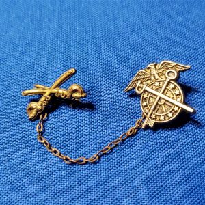 sweetheart qmc-cav-cavalry-chain-pin-world-war-two