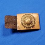 german-wwi-belt-buckle-nco-brass-back-hooks-leather-remnants