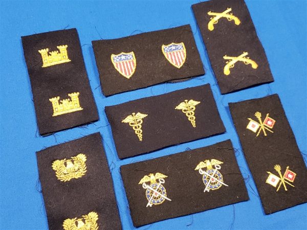 cloth-collar-insignia-for-officers-blues-uniform-1930s-set-of-7