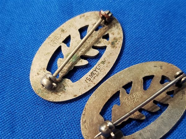 dui-6th-combat-bn-wwii-back-pin-meyer-matched-set-enamel