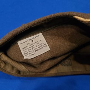 garrison-cap-korean-war-quartermaster-corps-with-original-dated-tag-buff-cord