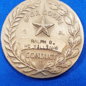 medal wwii-gc-good-conduct-named-mcwilliams-with-the-original-pin-back-broach