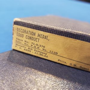 medal-good-conduct-box-1944 dated-complete-with-ribbon-and-lapel-pin-back