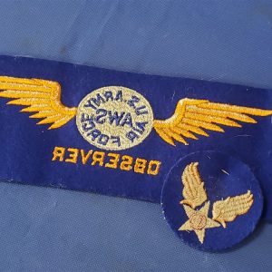 aws-armband-warning-service-civilian-with-pin-and-patch-wwii-air-force-corps