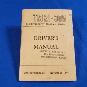 drivers-manual-tm21-305-wwii-502nd-airborne-ab-1944-dated-complete