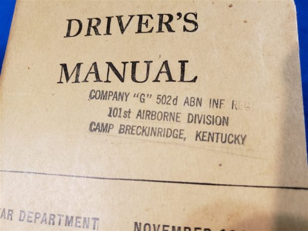 drivers-manual-tm21-305-wwii-502nd-airborne-ab-1944-dated-complete