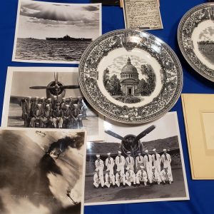 group-navy-wwii-emering-pilot-uss-essex-very-large-with-identification-paperwork-badges-bracelet-wings-photos