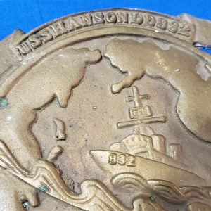 plaque-uss-hanson-korean-war-theater-made-brass