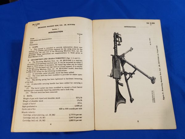 tm9-206-m1919-a6-mg-1943-dated-manual-pic-photo-right-cover