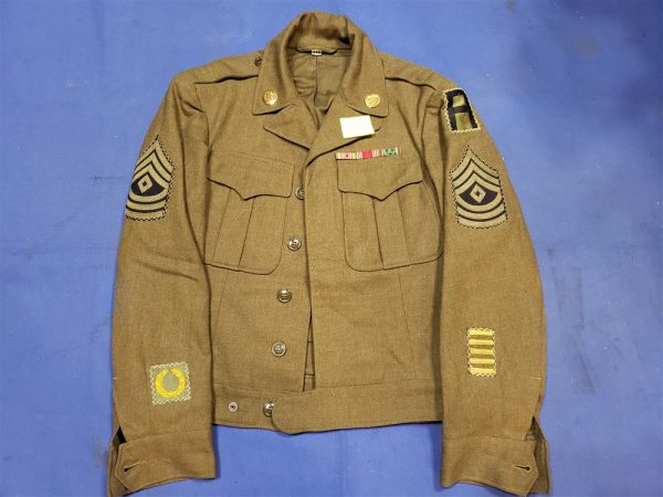 tunic-1st-army-duncan-first-sgt-wwii-citation-ribbons-battle-stars