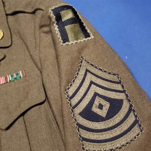 tunic-1st-army-duncan-first-sgt-wwii-citation-ribbons-battle-stars