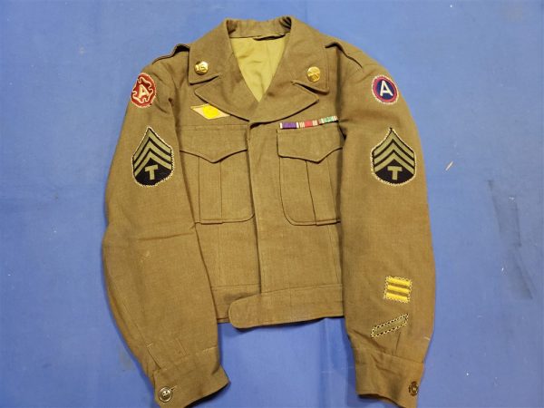 tunic-3rd-9th-army-purple-heart-battle-stars-tsgt-wwii