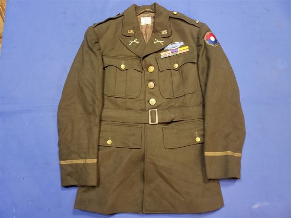 tunic-9th-inf-infantry-officers-ofc-wwii-with-all-insignia-and-patches-wwii