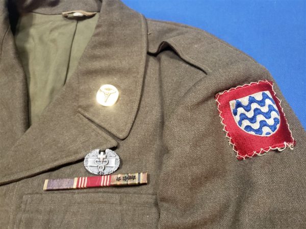 tunic-15th-group-medic-with-4-battle-stars-and-purple-heart-with-combat-badge