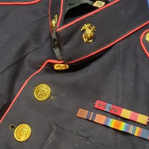 tunic-usmc-gysgt-blues-korean-war-with-world-war-two-service-wwii-post-jacket-large-size