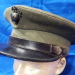 visor-usmc-officers-wwii-greens-with-hh-ega-detailed-front-top-world-war-two