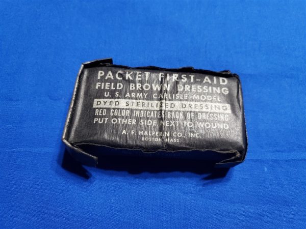 world-war-two-first-aid-packet-halprin-black-waterproof-for-medics-bag-back-front-sealed