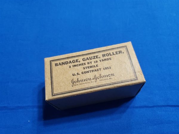 gauze-bandage-3x10-roller-1953-dated-korea-war-size-side-bottom