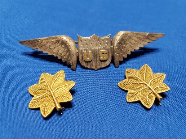 hallet-hallett-wings-group-rank-wwi-gold-14k-photos-pic-paper-article