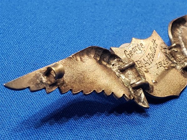 hallet-hallett-wings-group-rank-wwi-gold-14k-photos-pic-paper-article-hinge