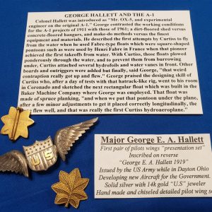 hallet-hallett-wings-group-rank-wwi-gold-14k-photos-pic-paper-article