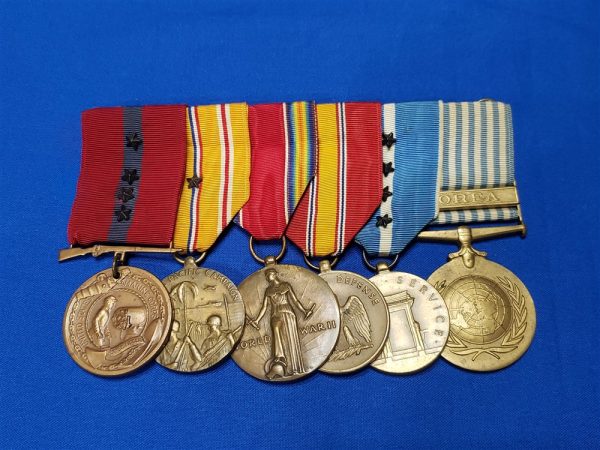 medal-set-6-wwii-kw-battle-stars-usmc-clutch-korea